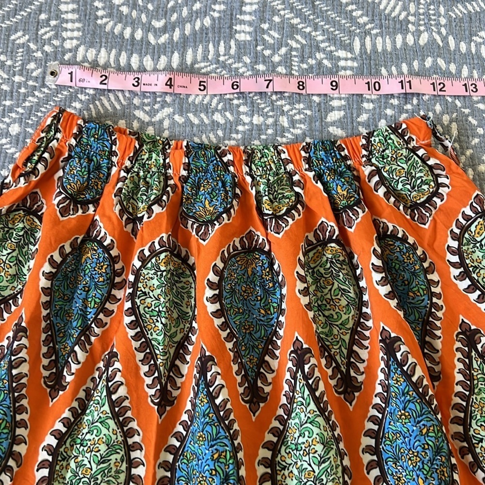 Paisley Boho Patterned Tiered Maxi Skirt | S - Picture 5 of 7